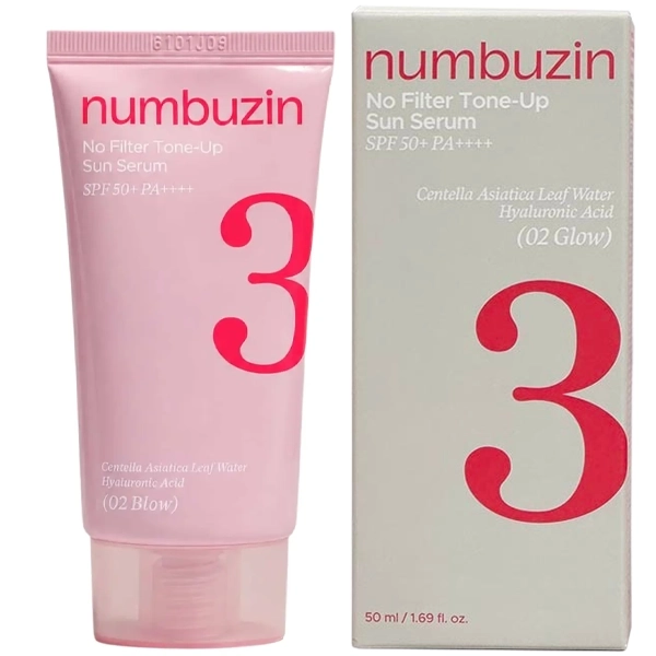 Sérum Protector Solar Numbuzin No.3 No Filt Tone-Up Sun Serum SPF50+ PA++++ de 50ml