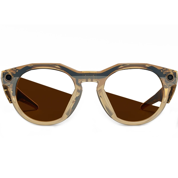 Gafas de Sol Oakley Meta HSTN 00W8002 con Cámara/Wi-Fi - Light Curry/Transitions Brown