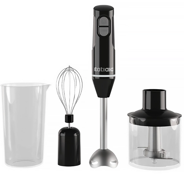 MIXER ITATIAIA MXITA1MIDA 3EM1 200WATTS 110V PRETO/SILVER