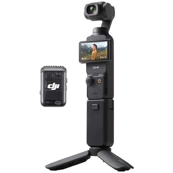 Estabilizador DJI Osmo Pocket 3 Creator Combo PP-101 con Cámara de 3 Ejes 4K Ultra HD - Negro (Anatel)
