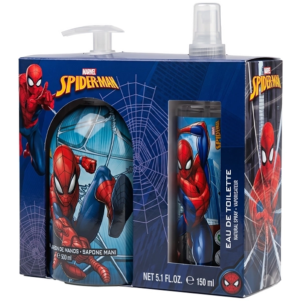 Colonia Spray Infantil Marvel Spiderman EDT 150ml + Jabón Líquido para Manos