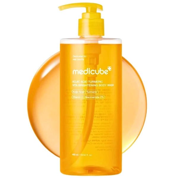 Gel de Banho Medicube Kojic Acid Turmeric Vita Brightening de 400ml