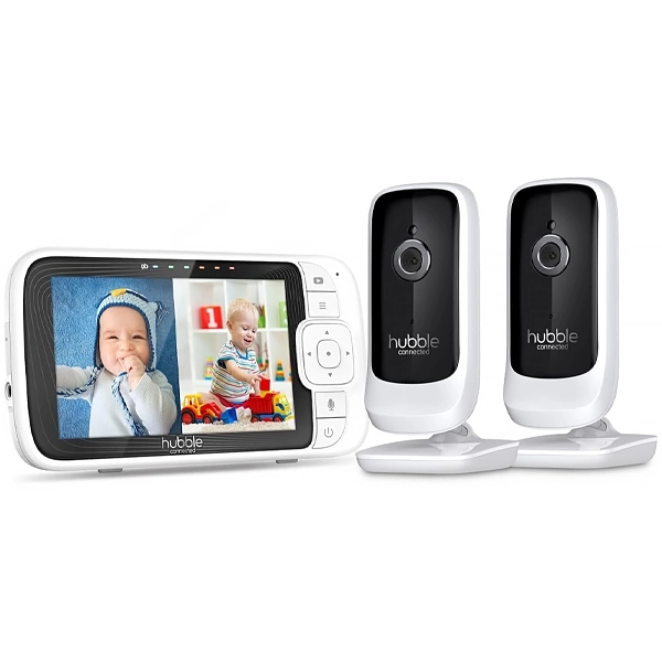 BABA HUBBLE NURSERY PAL LINK PREMIUM TWIN 5" SMART WIFI 2V BRANCO