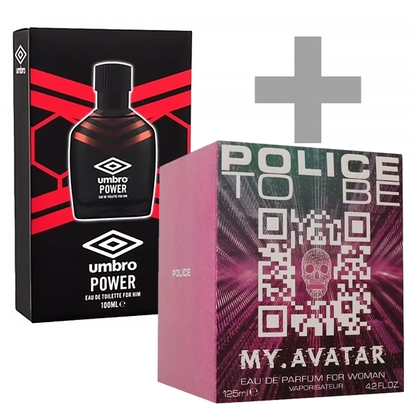 Kit Perfume Feminino POLICE To Be My.Avatar for Woman EDP 125ml + Perfume Masculino Umbro Power EDT 100ml