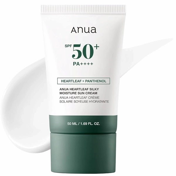 Protector Solar Facial Anua Heartleaf Silky Moisture SPF 50+ PA++++ 50ml