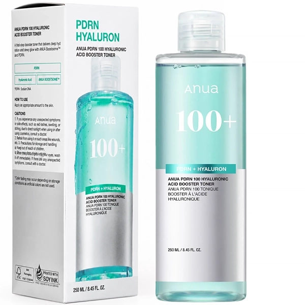 Tônico Facial Anua PDRN 100 Hyaluronic Acid Booster de 250ml