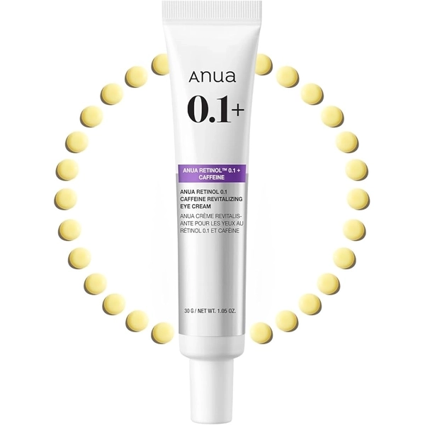 Crema para Contorno de Ojos Anua Retinol 0.1 Caffeine Revitalizing 30g