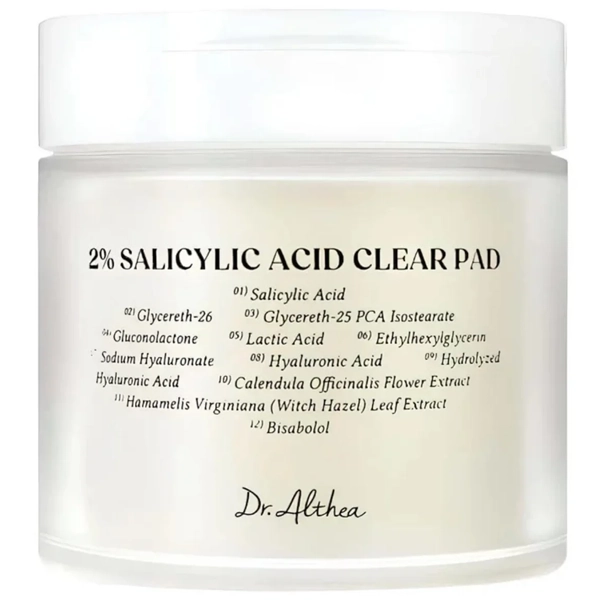 Almofadas Tônicas Dr.Althea 2% Salicylic Acid Clear de 65 Unidades