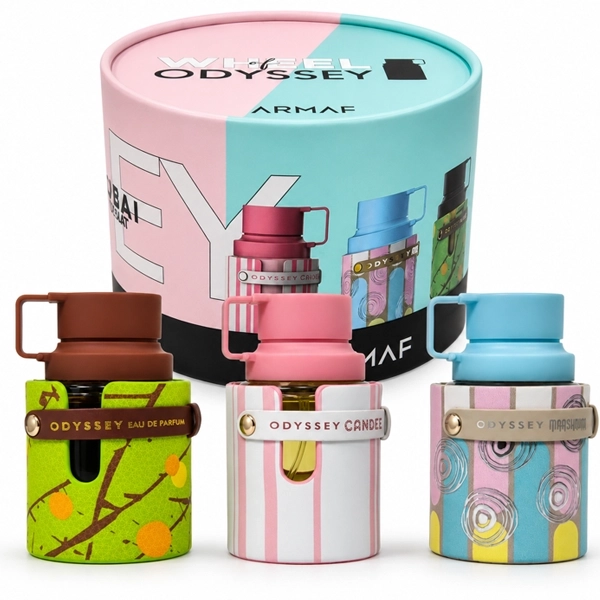 Kit Perfume Unisex Armaf Odyssey Candee + Marshmallow + Dubai Chocolat EDP 30ml - 3 Unidades