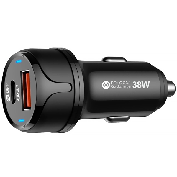 Cargador para Auto Mox MO-CC320 USB/USB-C - Negro