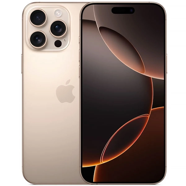 Apple iPhone 16 Pro Max A3295 Nano + eSIM 256GB/8GB RAM de 6.9" 48+48+12MP/12MP - Desert Titanium (Refurbished)