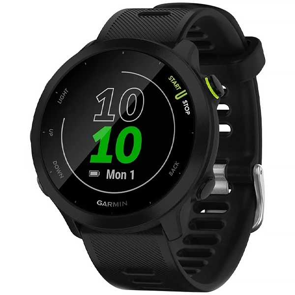 Relógio Garmin Forerunner 55 010-02562 com GPS/Bluetooth - Preto (Inglês)