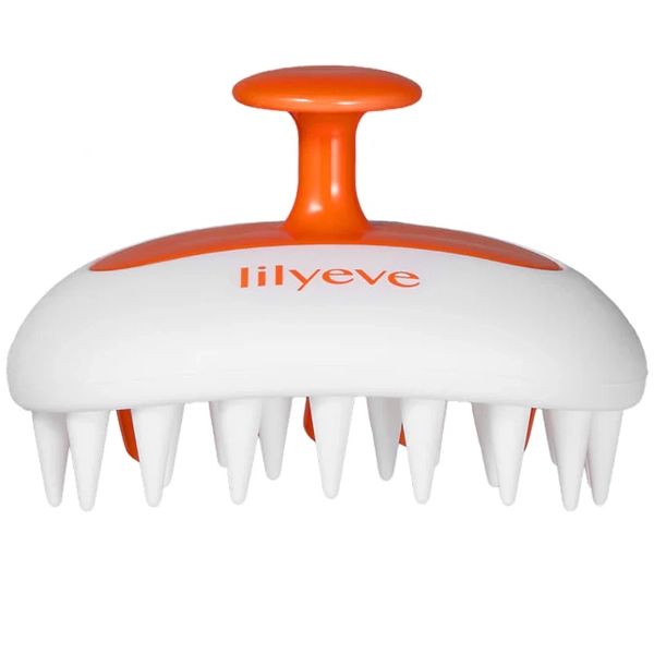ESCOVA MASSAGEADORA LILYEVE 2WAY GUA SHA BRUSH BRANCO/LARANJA (311946)