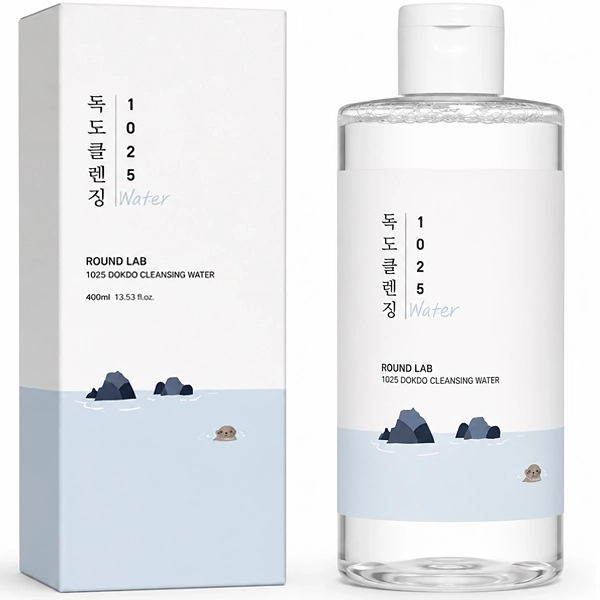 Limpador Facial ROUND LAB 1025 Dokdo Cleansing Water de 400ml