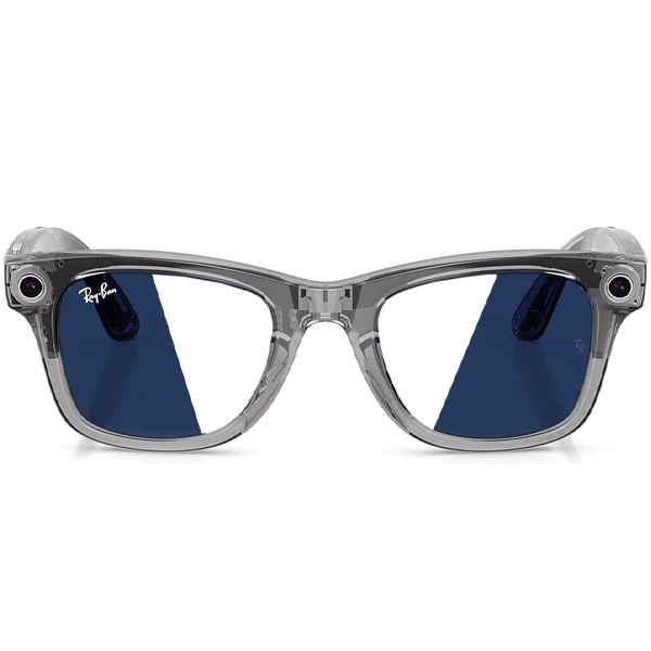 Gafas Inteligentes Transitions Ray Ban Meta Wayfarer Gen 2 RW4012 con Cámara y Altavoz - Shiny Transparent Grey/Sapphire