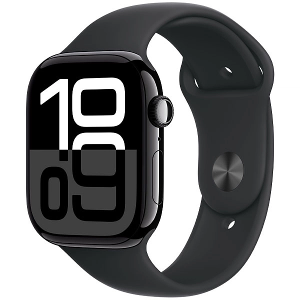 Apple Watch Series 10 46 mm/S/M MWY33LW A3003 GPS + Celular - Jet Black Aluminum/Black Sport