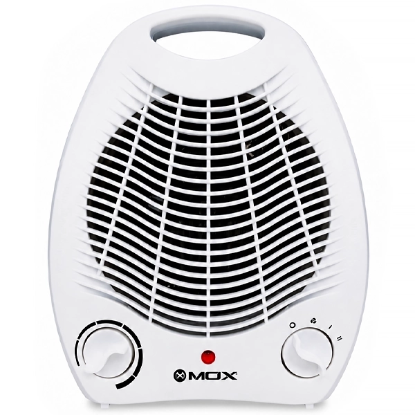 Calefactor Mox MO-QH613 2.000 watts con Termostato Ajustable 220 - 240 V ~ 50/60 Hz - Blanco