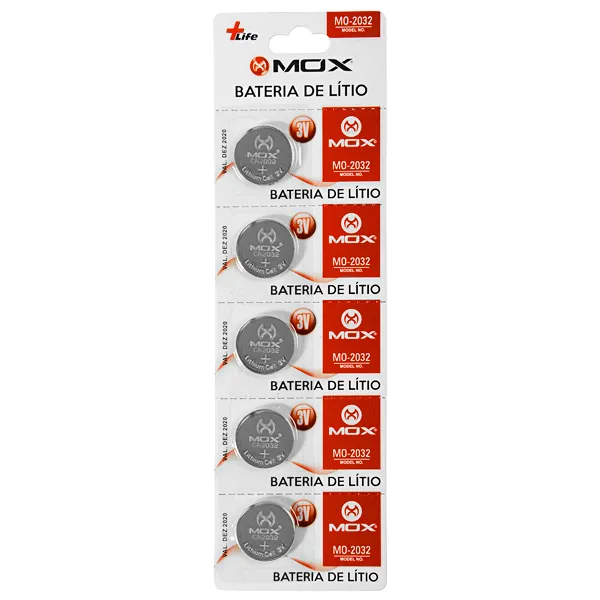 BATERIA MOX MO-2032 3V C/5UNIDADES