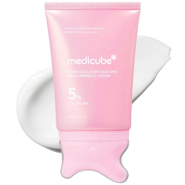 Crema Facial Hidratante Medicube PDRN Collagen Gua Sha Neck Wrinkle 90g