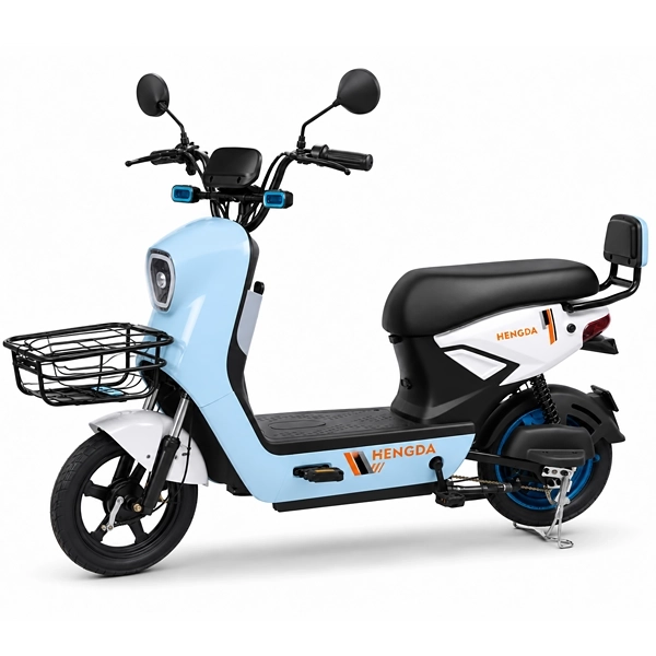 MOTO ELETRICA HENGDA YQ-LX 350WATTS (MONTADO) AZUL CLARO/BRANCO