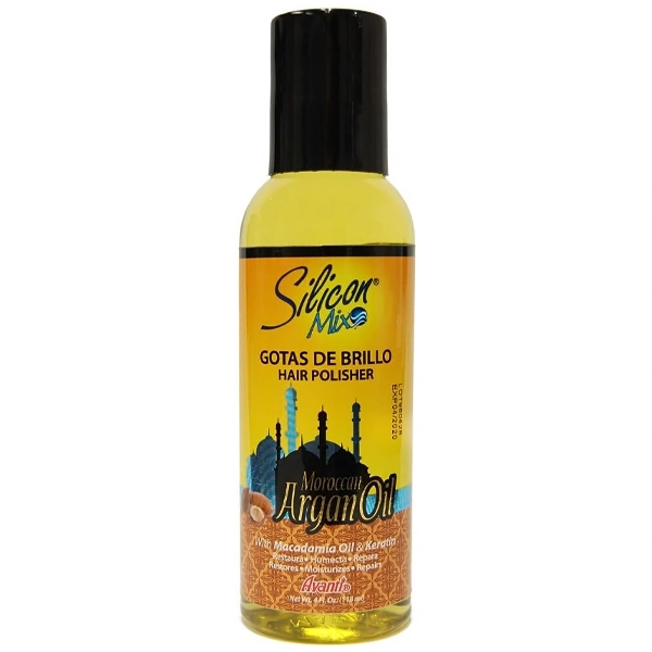 Óleo Capilar Silicon Mix Gotas De Brillo Moroccan Argan Hair Polisher 118ml (Frasco Danificado)