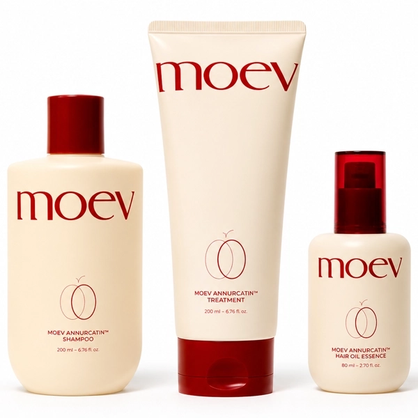 Kit Shampoo Moev Annurcatin 300ml + Tratamento Capilar Annurcatin 200g + Óleo Capilar Annurcatin Hair Oil Essence 80ml
