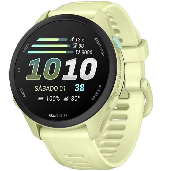 Relógio Garmin Forerunner 70 010-04307 43 mm com GPS/Bluetooth - Verde Claro