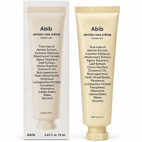 Creme Facial Hidratante Abib Jericho Rose Crème Nutrition Tube de 75ml