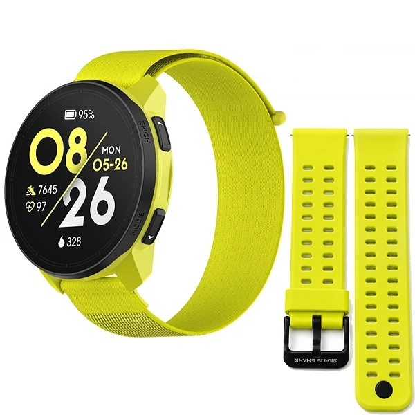 Relógio Black Shark Run BS-W2412 com GPS/Bluetooth - Preto/Amarelo + Pulseira (Anatel)