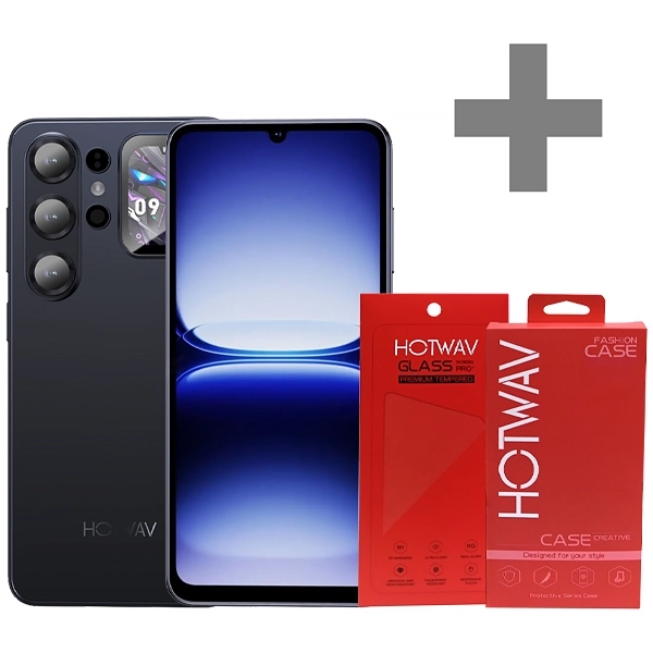 Celular Hotwav X26 Ultra Dual SIM de 128GB/6GB RAM de 6.75" 13MP/5MP - Stealth Gray + Funda + Protector de Pantalla