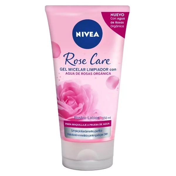 Gel Facial de Limpieza NIVEA Rose Care 150ml