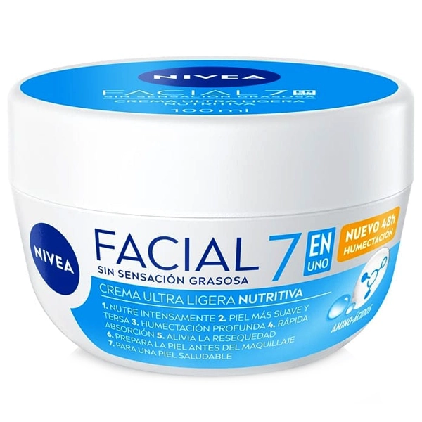 Creme Facial Hidratante NIVEA Ultra Ligera Nutritiva 7 em 1 100ml