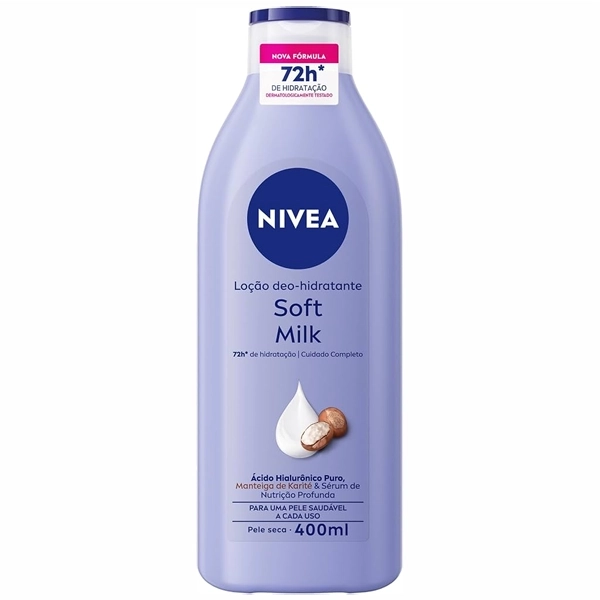 Creme Corporal Hidratante NIVEA Soft Milk 400ml