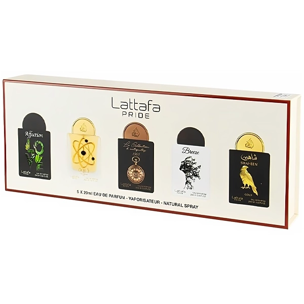 Kit Perfume Unissex Lattafa Pride Gift Set Box 01 EDP 20ml - 5 Unidades