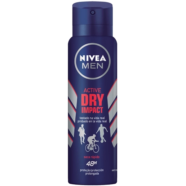 Desodorante Aerosol NIVEA Men Active Dry Impact 150ml