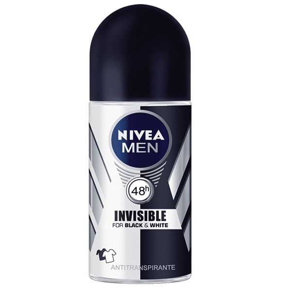 Desodorante Roll-On NIVEA Men Invisible Black & White 50ml