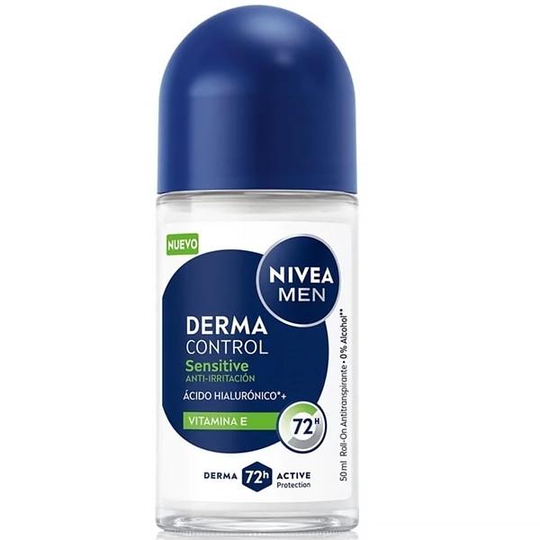 Desodorante Roll-On NIVEA Men Derma Control Sensitive 50ml