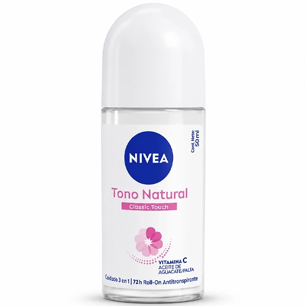 Desodorante Roll-On NIVEA Tono Natural Classic Touch 50ml