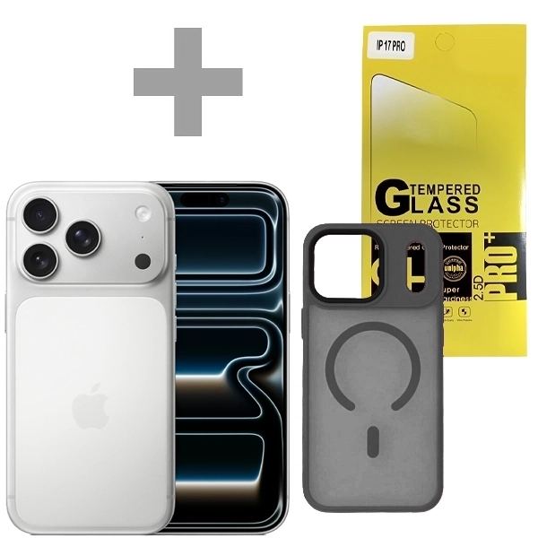 CEL IPHONE 17 PRO ESIM 6.3"  12GB+256GB A3256 SIL+CAPA MAGS P/T+PEL 9H