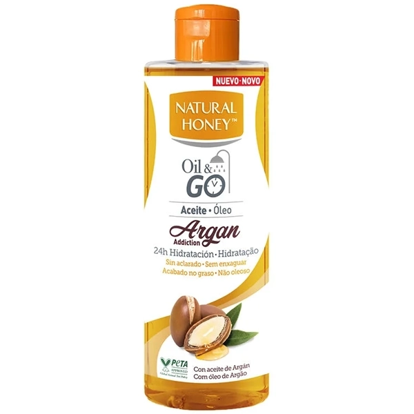 Óleo Corporal Natural Honey Oil & Go Argan Addiction 250ml