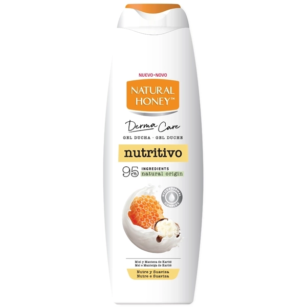 Gel de Banho Natural Honey Derma Care Nutritivo 650ml
