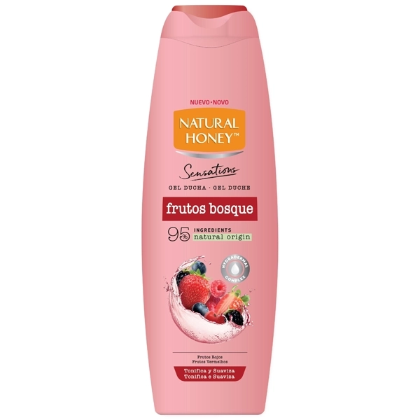 Gel de Banho Natural Honey Sensations Frutos Bosque 650ml