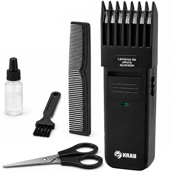 BARBEADOR KRAB KBCBA92 PORTATIL 2V PRETO