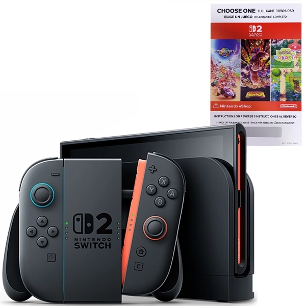 Consola Portátil Nintendo Switch 2 BEE-001 de 7.9" con 256GB - Rojo/Azul + Cupón