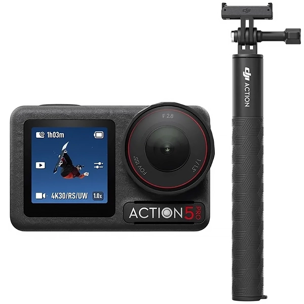 Câmera de Ação DJI Osmo Action 5 Pro Adventure Combo AC004 Anatel 4K - Preta