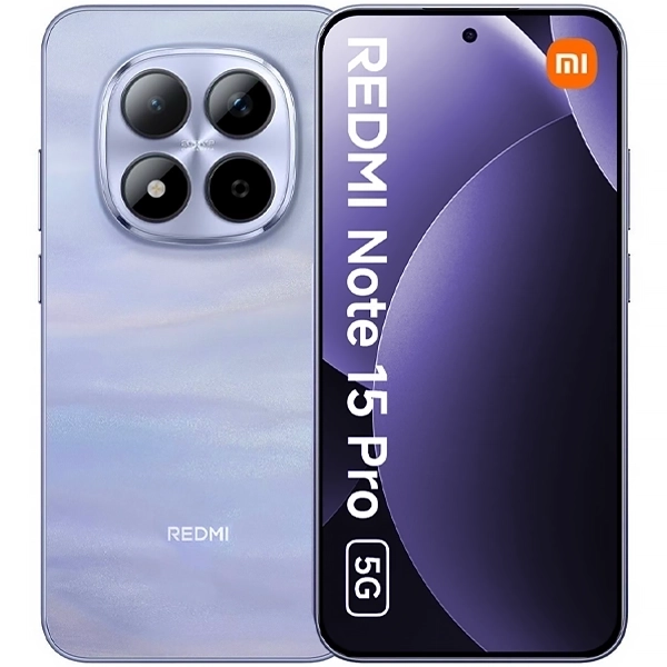 Celular Xiaomi Redmi Note 15 Pro 5G Dual SIM de 256GB/12GB RAM de 6.83" 200+8MP/20MP - Mist Purple (Global)