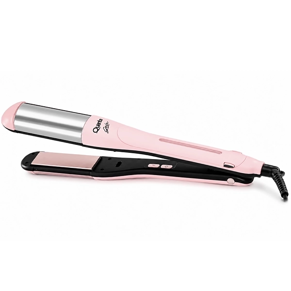 Chapinha para Cabelo Quanta Gala Agua QTPV55 210° Bivolt - Rosa Claro/Prata