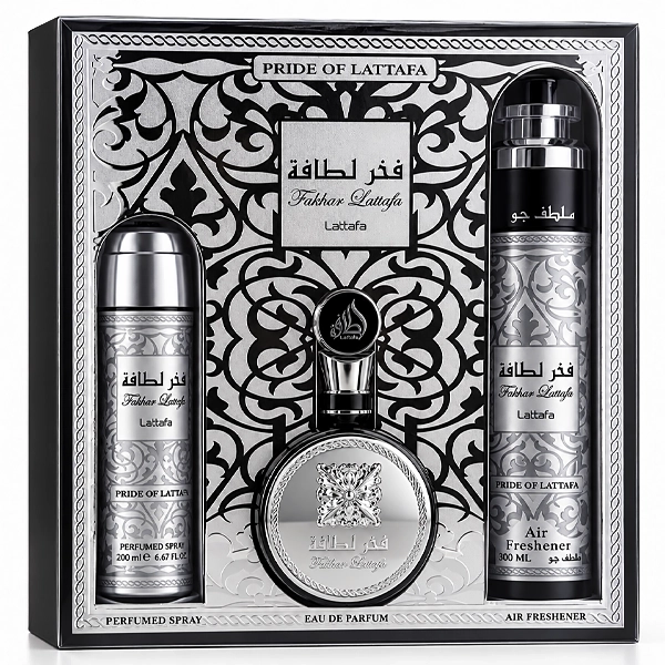Kit Perfume Masculino Lattafa Pride Fakhar Black