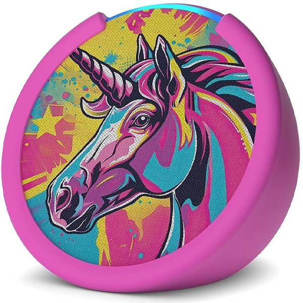 Smart Speaker Amazon Echo Pop Kids Edition C2H4R9 con Wi-Fi/Bluetooth - Unicorn