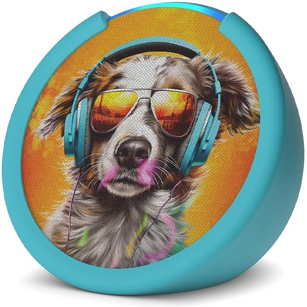Smart Speaker Amazon Echo Pop Kids Edition C2H4R9 con Wi-Fi/Bluetooth - Anthro Pup